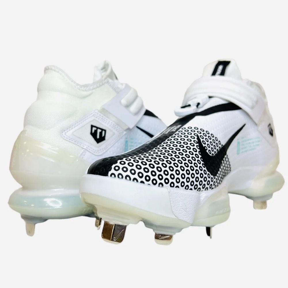 Nike Force Zoom Trout 7 White Black Baseball Cleats CI3134-102 Mens Size 13
